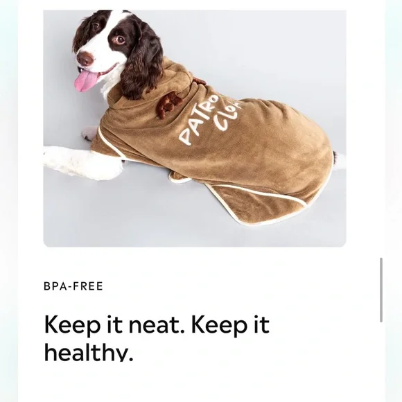 NWT in box Dog hooded robe with deer antlers Size Large - Picture 6 of 17